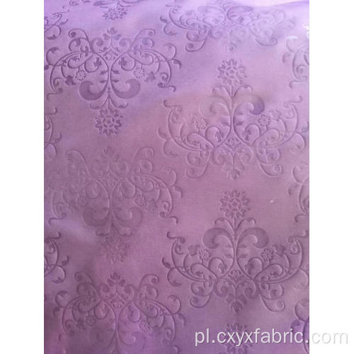 tkanina poliestrowa z różowym fioletowym tłoczeniem